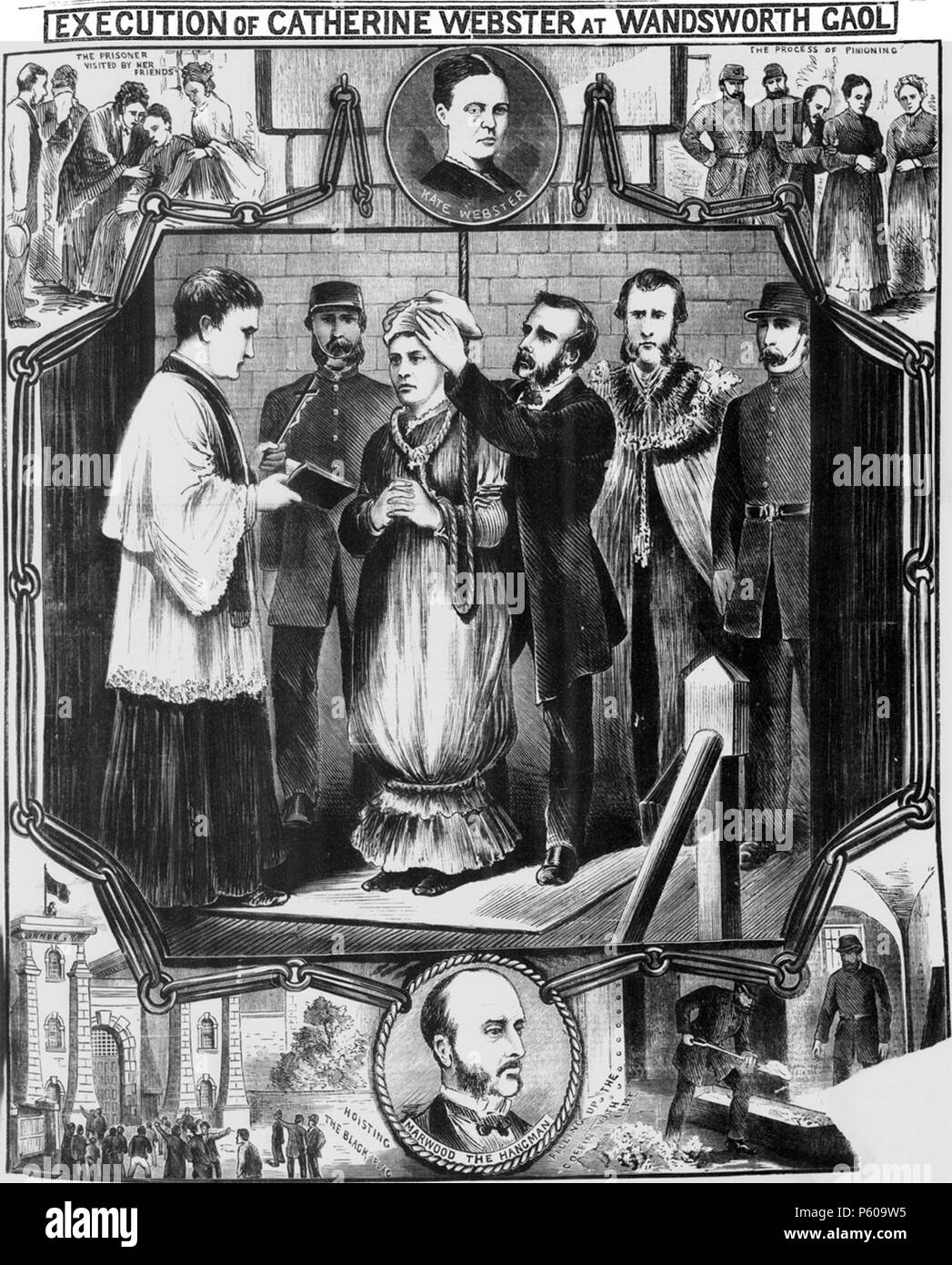 N/A. Inglese: l'esecuzione di Catherine Webster a Wandsworth carcere . Il 2 agosto 1879. Anonimo 538 Esecuzione di Catherine Webster a Wandsworth carcere Foto Stock