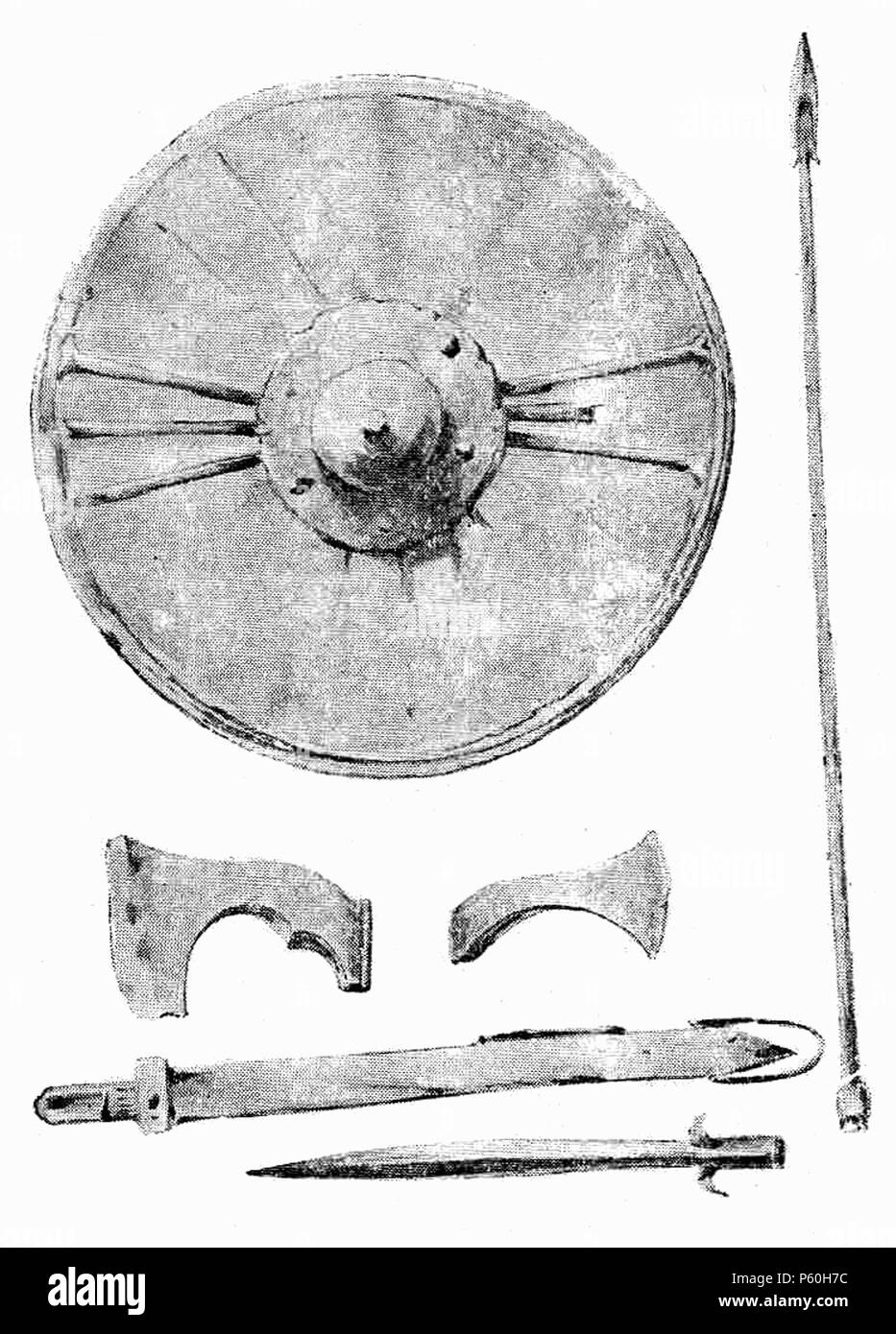 402 D379- armes franques -liv3-CH2 Foto Stock