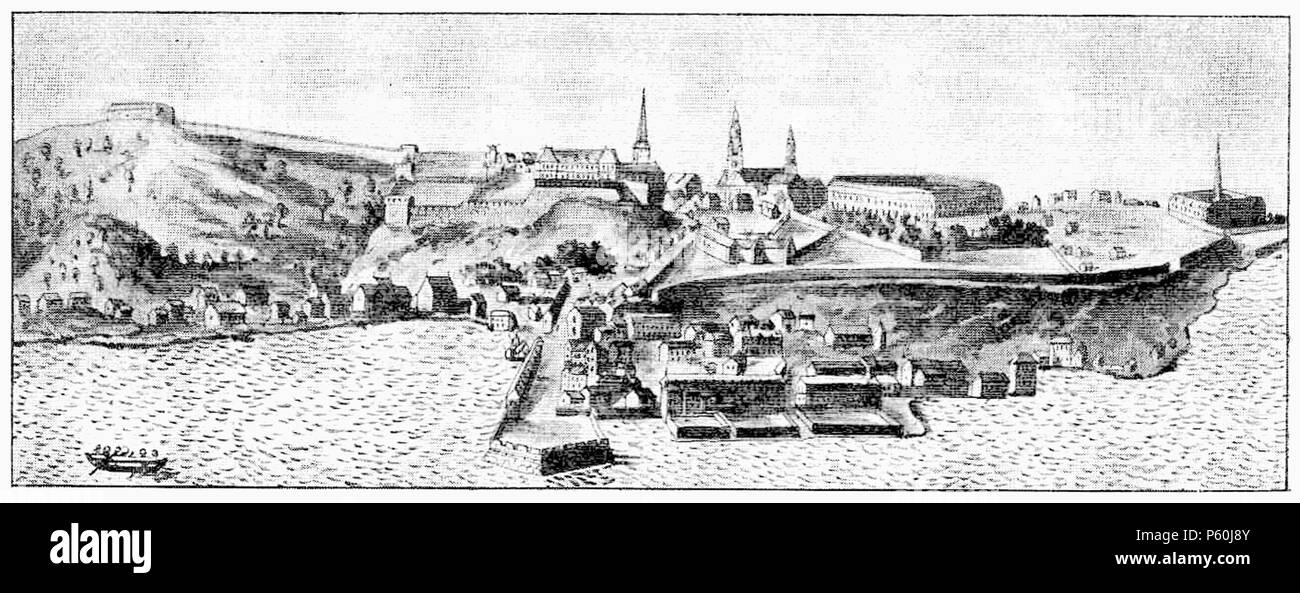 403 D477- québec à la fin du XVIIe siècle - liv3-CH13 Foto Stock