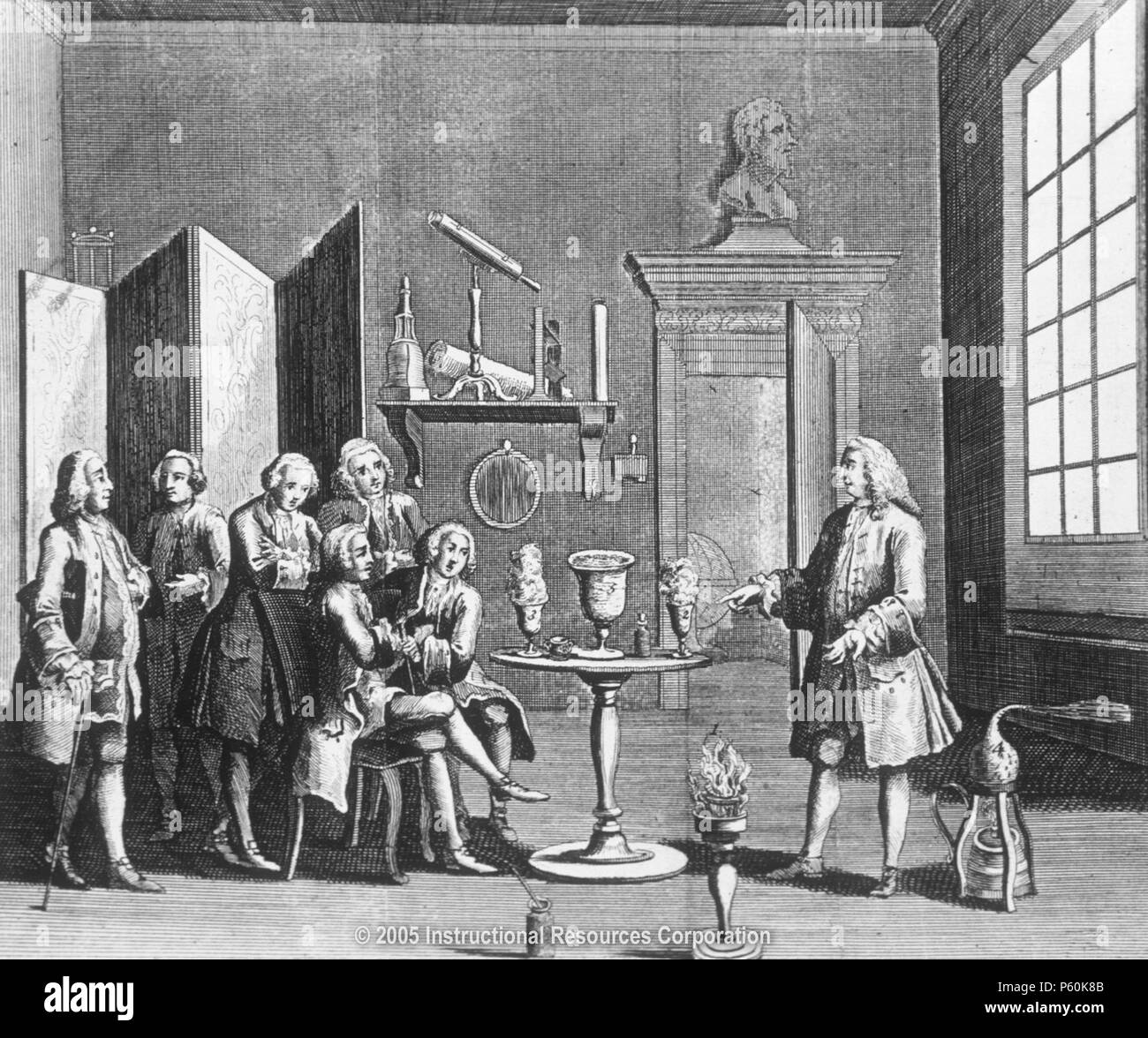 N/A. Inglese: la prima lezione di filosofia sperimentale, che ha avuto luogo a Londra nel 1748. 1748. Sconosciuto 541 filosofia sperimentale Foto Stock