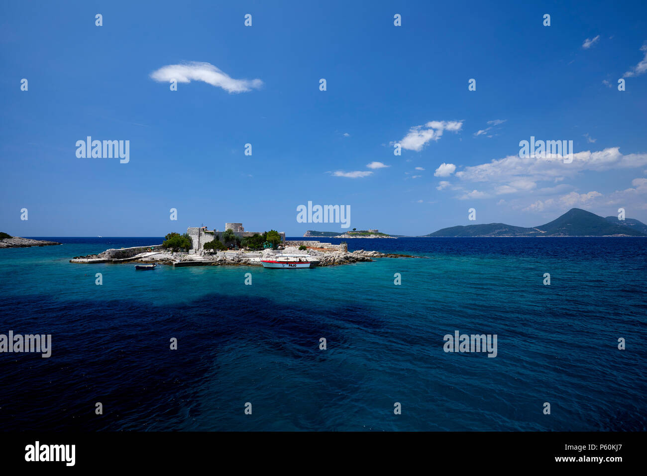 Mala Gospa Chiesa, Kotor Bay, Montenegro Foto Stock