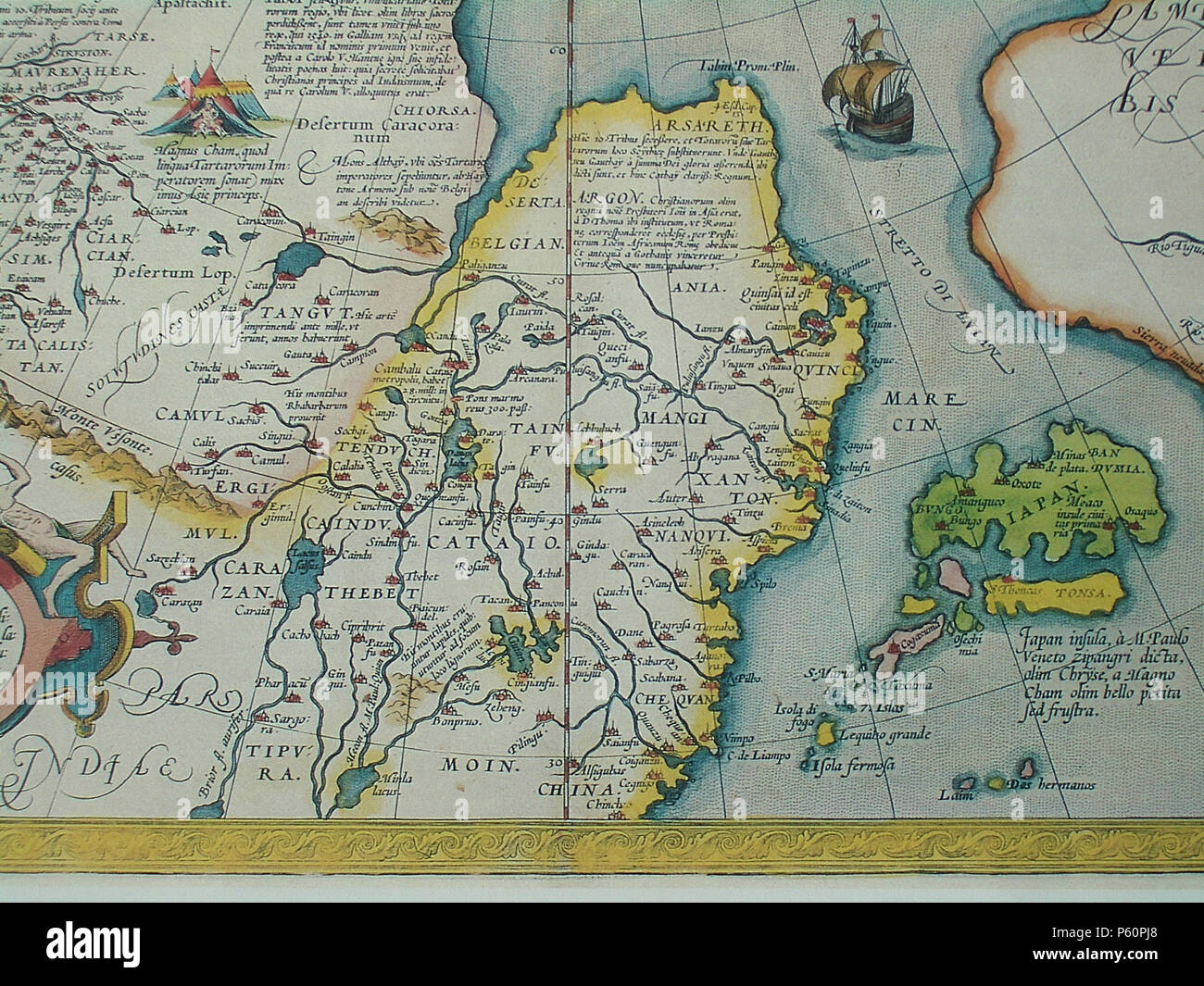 N/A. Latina: Tartariae sive Magni Chami Regni inglese: Tartary, o il regno del Gran Khan : . circa 1570. Abraham Ortelius (1527-1598) nomi alternativi Ortels, Oertel, Orthellius, Wortels Descrizione Belgian-Flemish cartografo e storico della data di nascita e morte 14 Aprile 1527 28 Giugno 1598 Luogo di nascita e morte Anversa Anversa posizione di lavoro autorità di Anversa controllo : Q232916 VIAF:32104723 ISNI:0000 0001 0856 4124 ULAN:500011462 LCCN:N50002381 NLA:35401660 WorldCat 285 CEM-10-Tartariae-sive-Magni-Chami-Regni-South-2518 Foto Stock