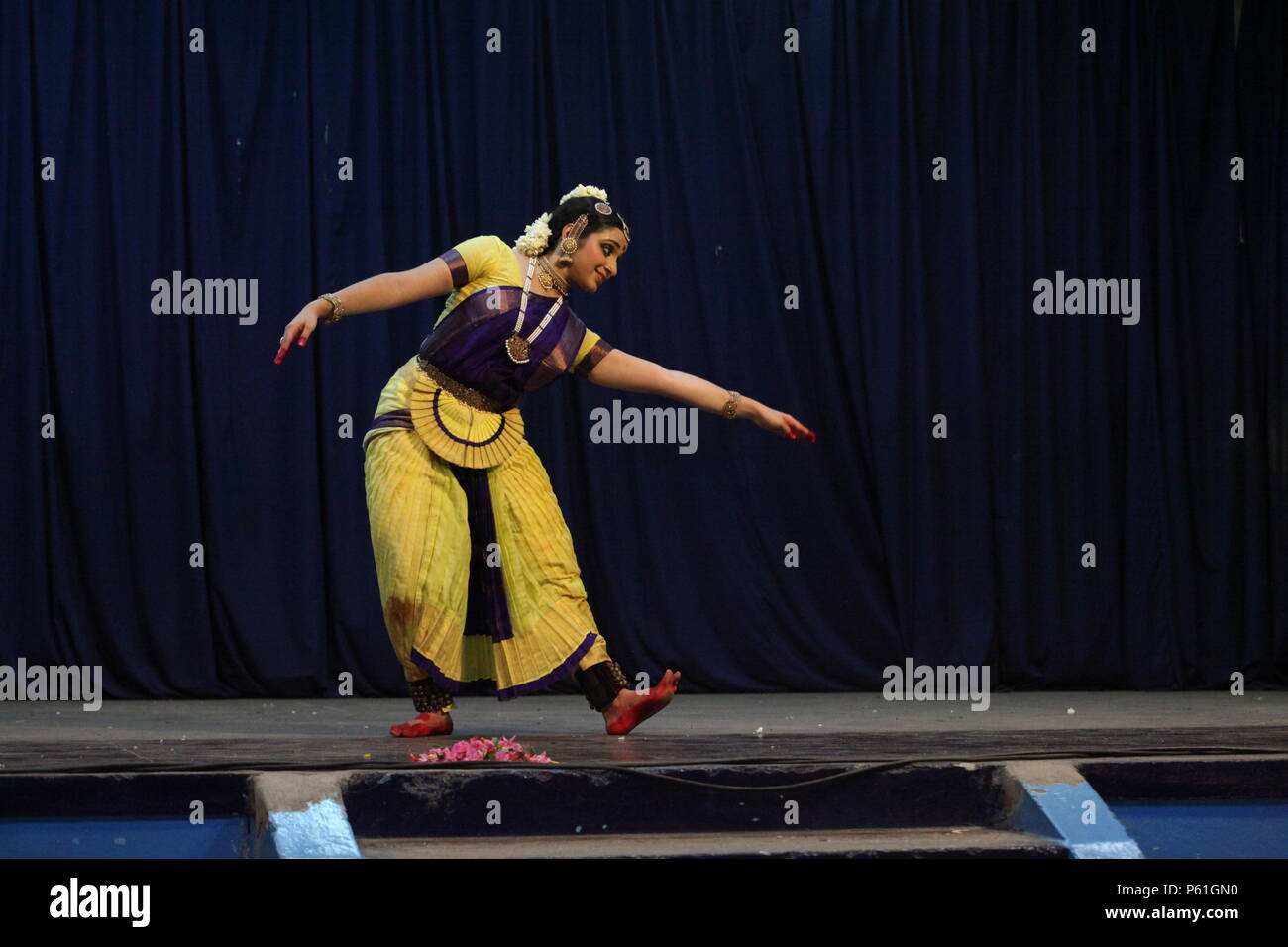 Bharatha natyam è la danza classica forma di Tamil Nadu.it è popolare in tutto il mondo. Foto Stock