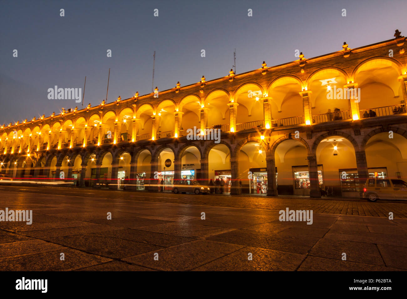 Plaza de Armas" della città di Arequipa, provincia di Arequipa Foto Stock