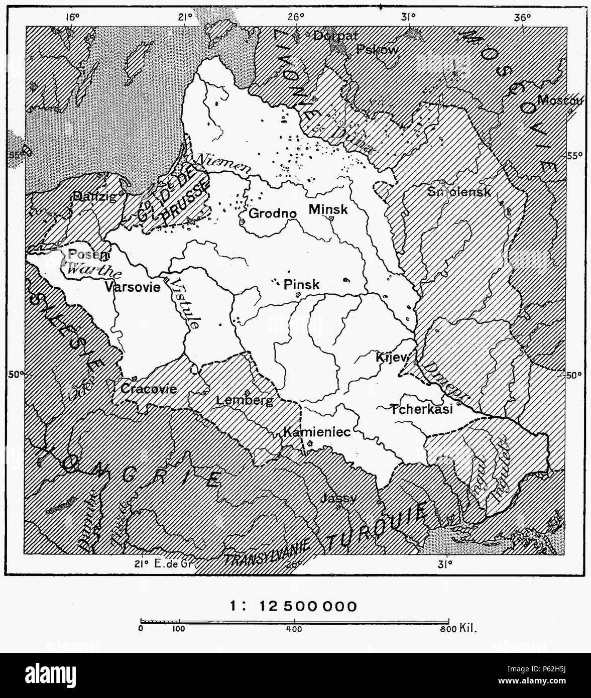 404 D606- N° 419. Premier partage de la Pologne. - Liv3-CH15 Foto Stock