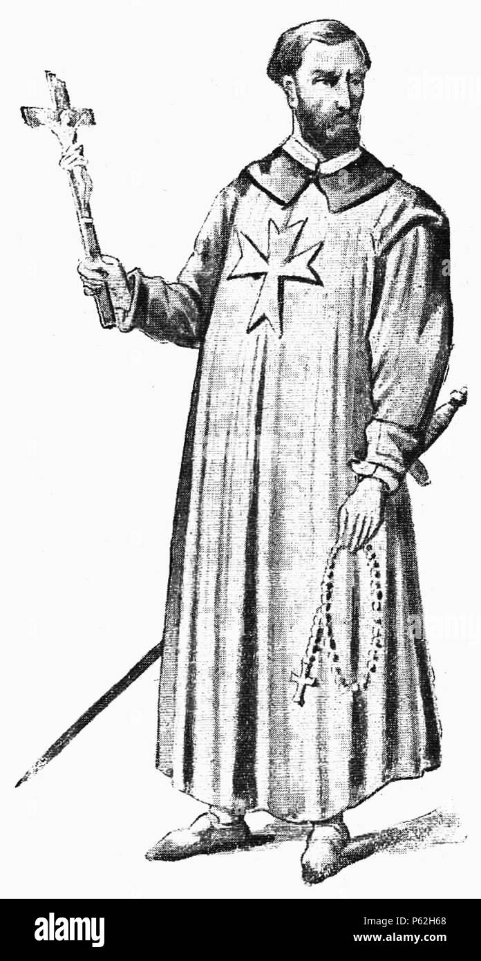 404 D607 - chevalier du temple - liv3-CH6 Foto Stock