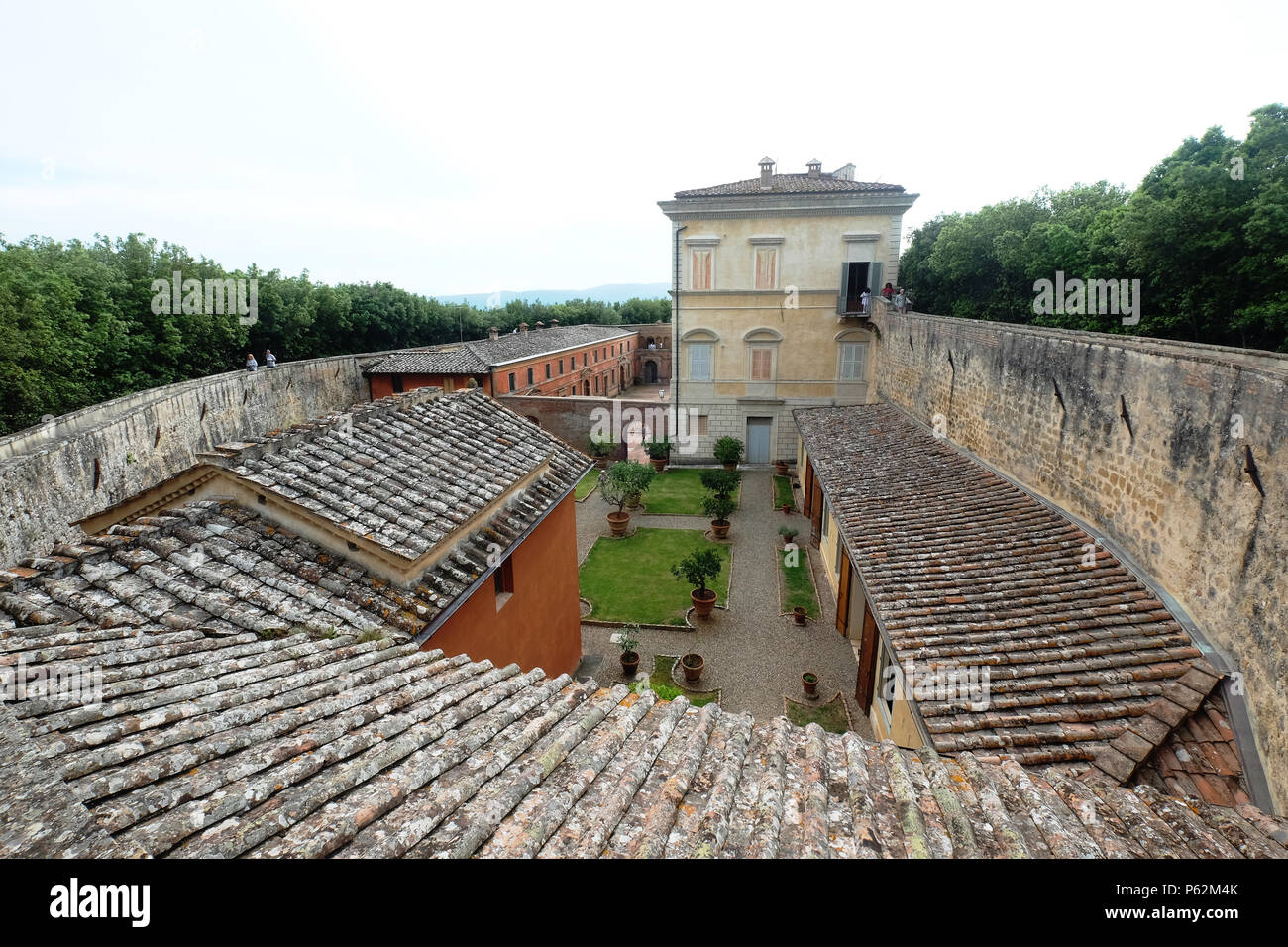 Il Castello di Belcaro,Siena,Italia Foto Stock