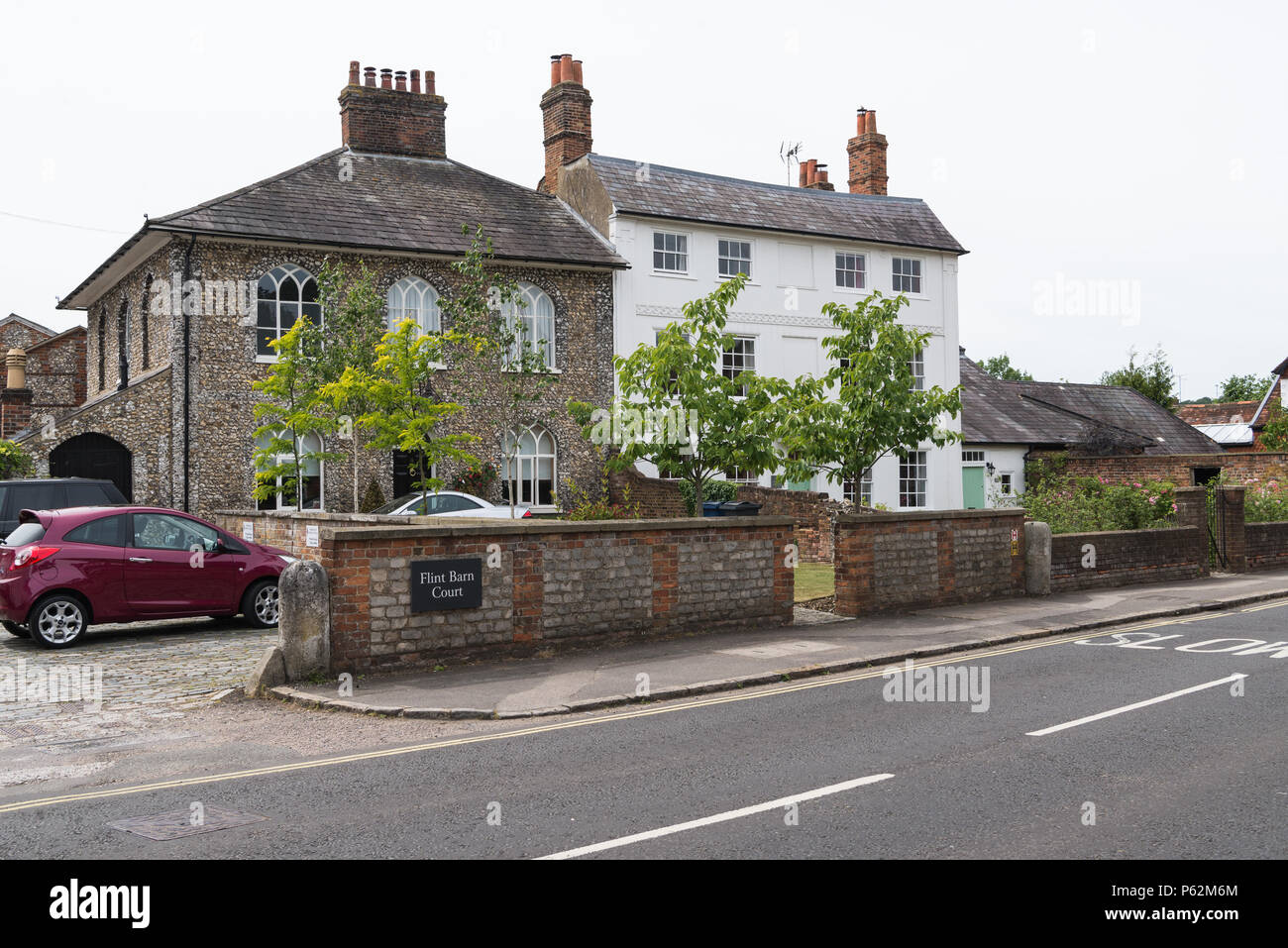 Flint Cottage, Church Street, Amersham Città Vecchia, Buckinghamshire, Inghilterra, Regno Unito Foto Stock