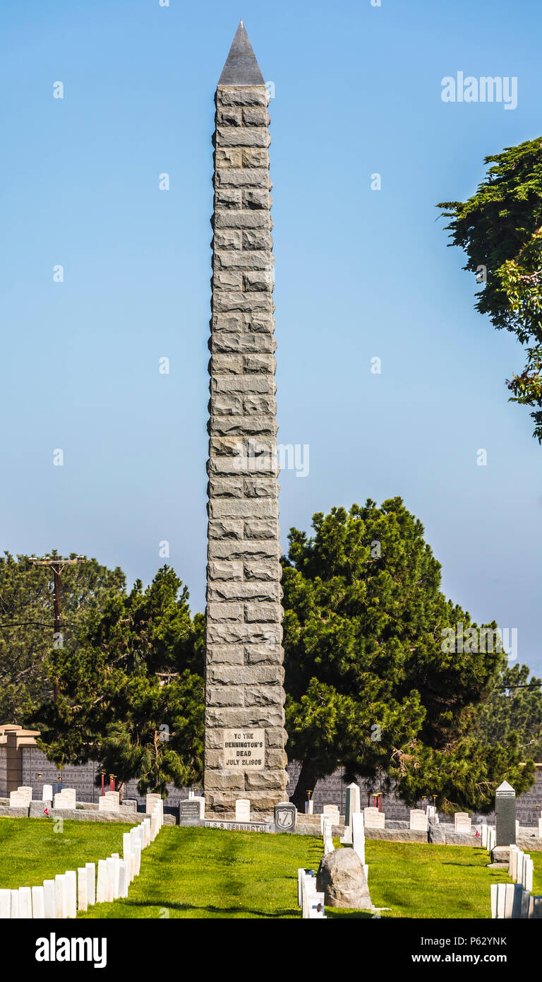 Veterans Memorial, fort rosecrans, point loma, ca us Foto Stock