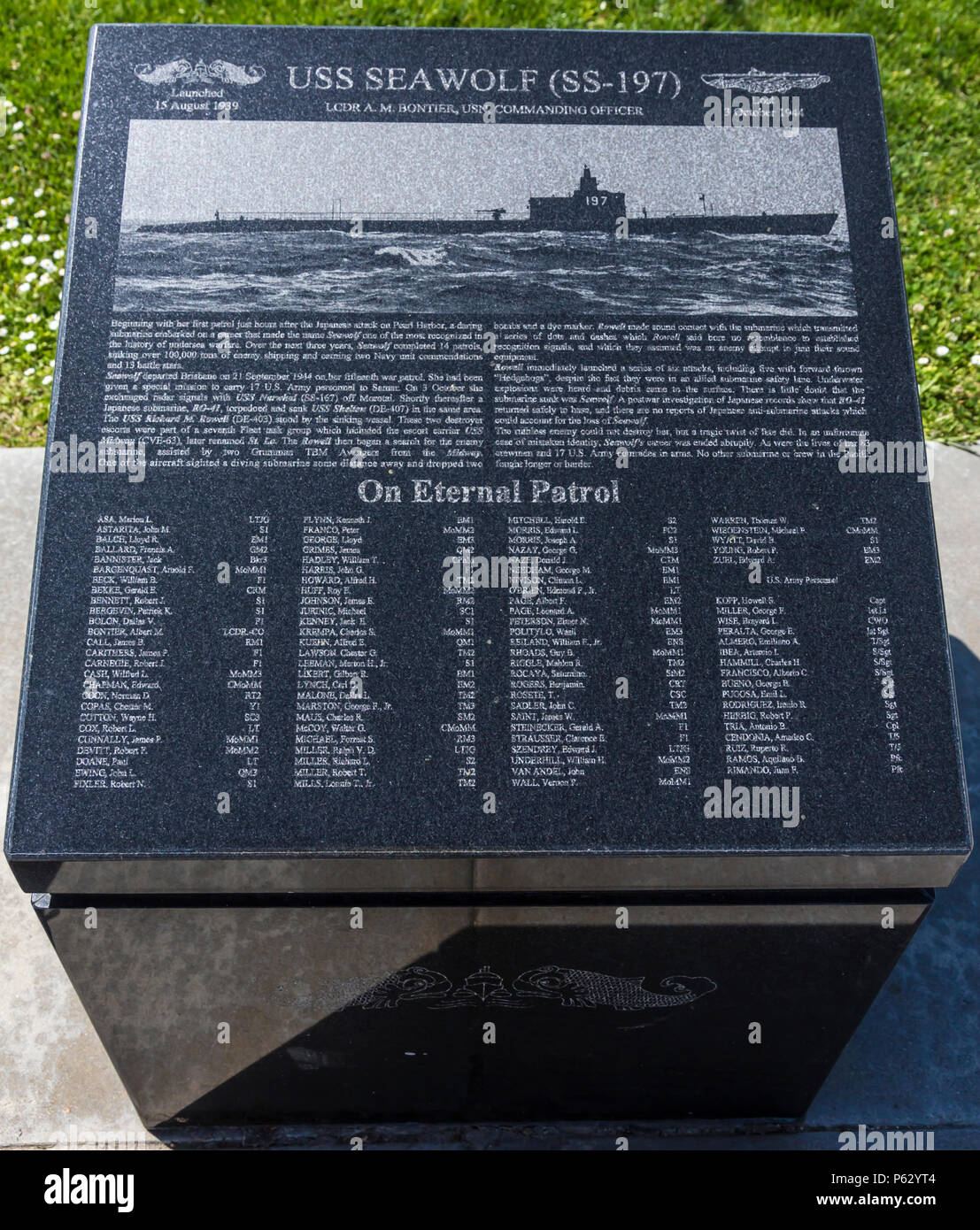 Veterans Memorial, stazione di liberty, point loma ca us Foto Stock