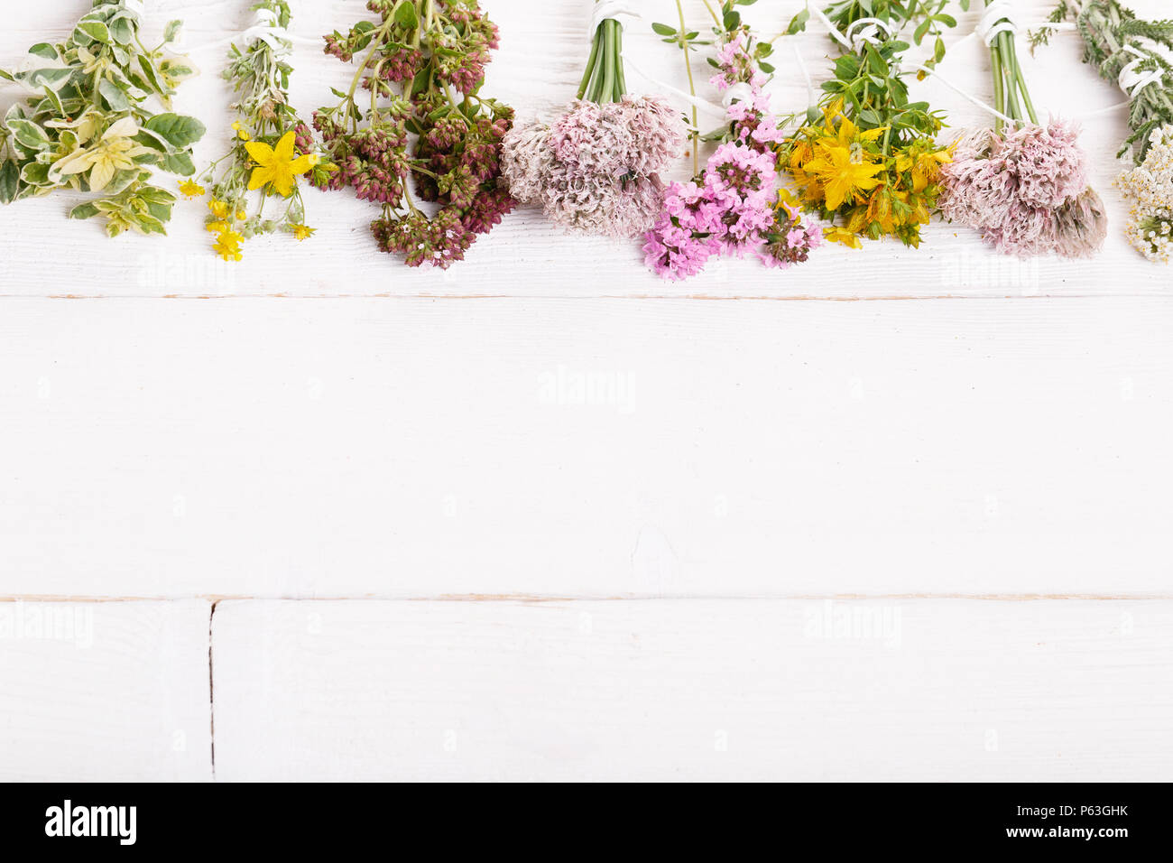 L omeopatia - un concetto di omeopatia con la medicina omeopatica Foto Stock