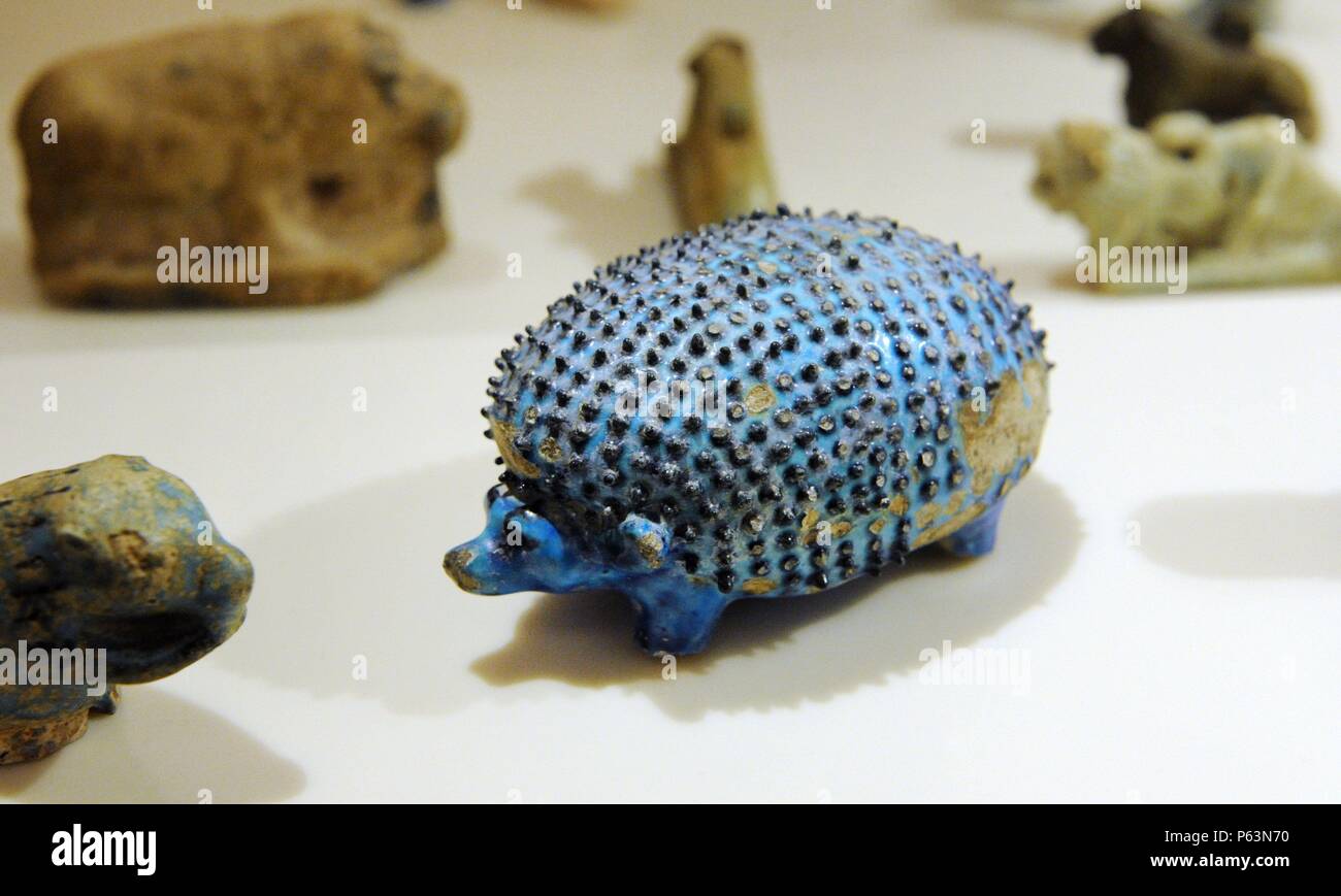 Figurina di un riccio. Regno di Mezzo. Xii dinastia. 1800 BC. Neues Museum. Berlino. Germania. Foto Stock