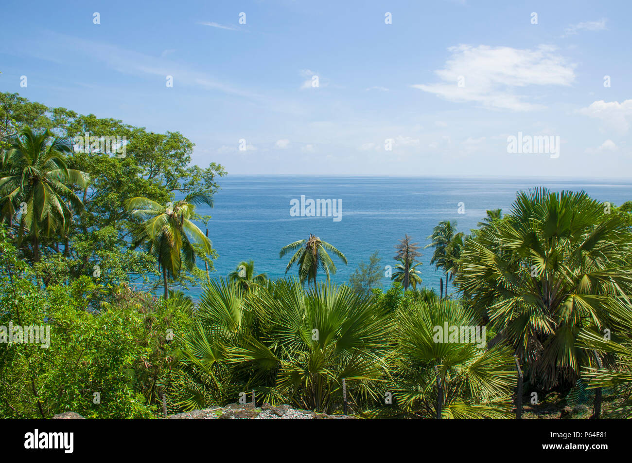 Il bellissimo paesaggio delle Andamane e le isole Nicobare in India Foto Stock