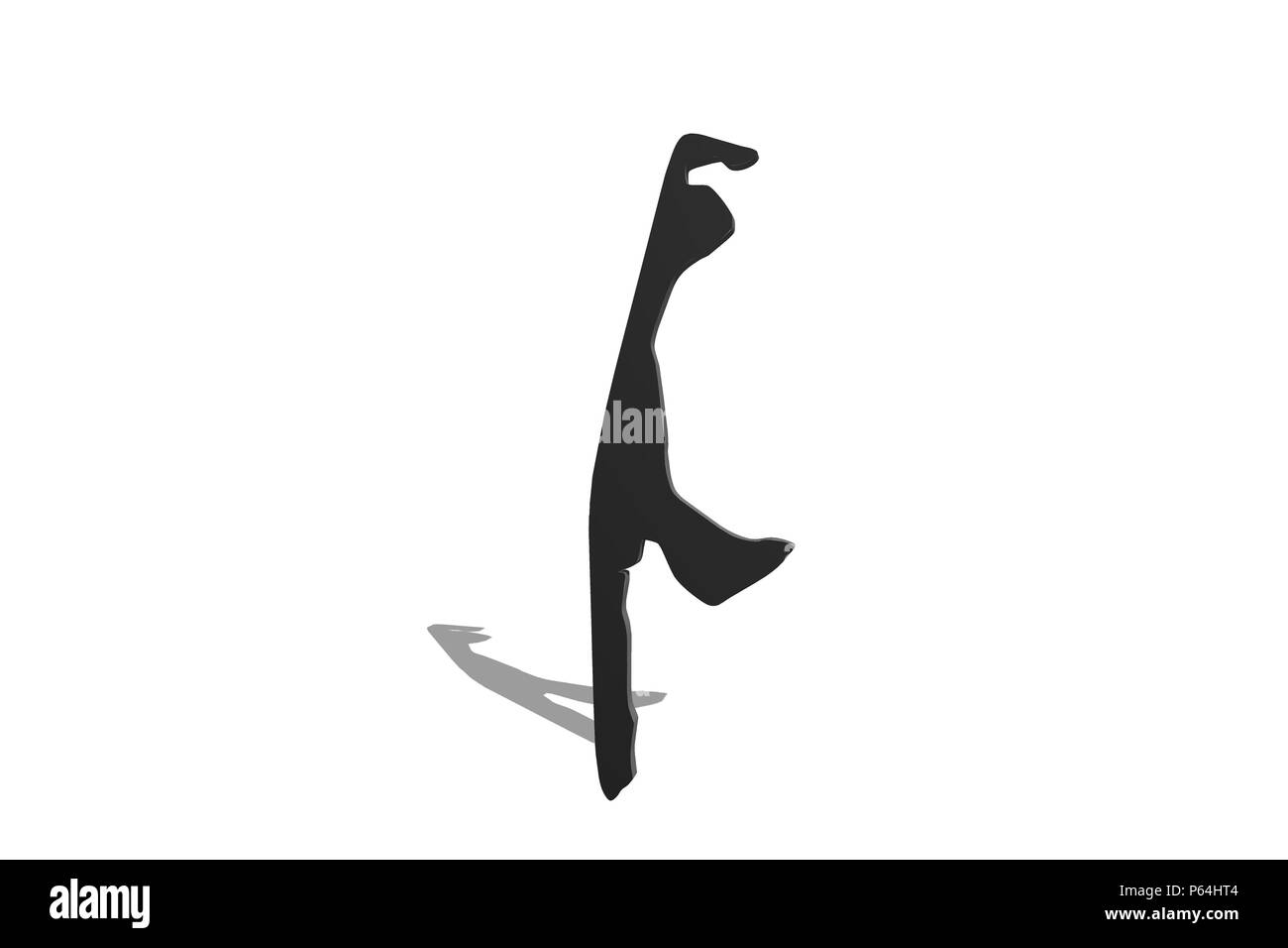 Dettagliata e accurata illustrazione della mappa di Sylt Foto Stock