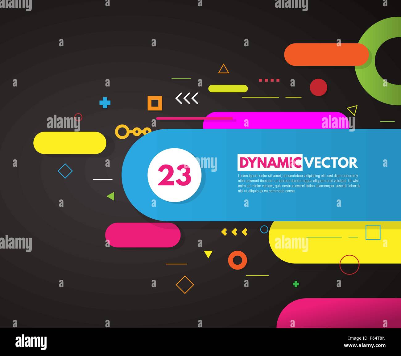 Sfondo astratto con angolo arrotondato forme Illustrazione Vettoriale