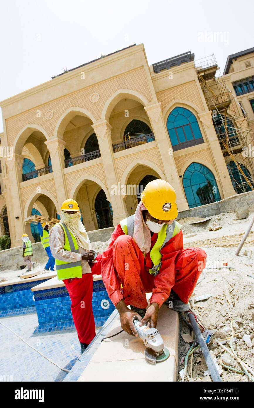Palace Hotel sito in costruzione, Dubai, Emirati arabi uniti, maggio 2007. Foto Stock