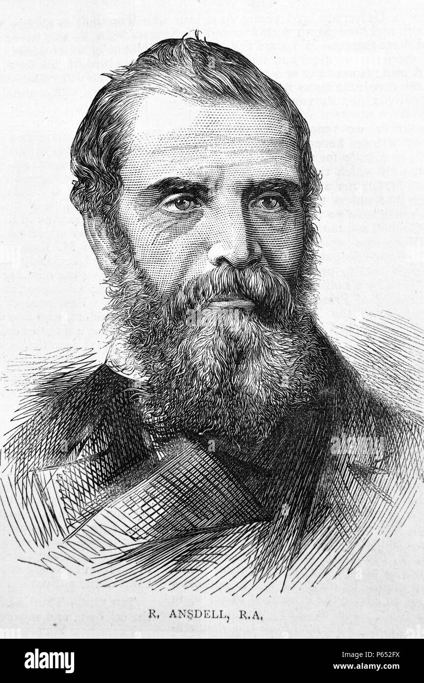 Incisione di Richard Ansdell (1815 - 1885) un olio inglese pittore e incisore di animali e scene di genere. Datata 1870 Foto Stock