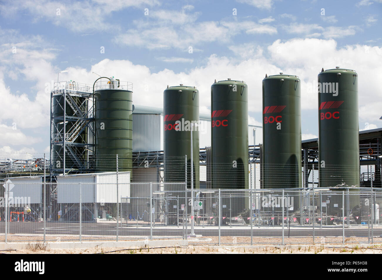 Un nuovo multi milioni $ di impianti di desalinazione a Sydney, in Australia. Muxh di Victoria e New South Wales hanno subito una tremenda siccità degli ultimi 10-15 Foto Stock