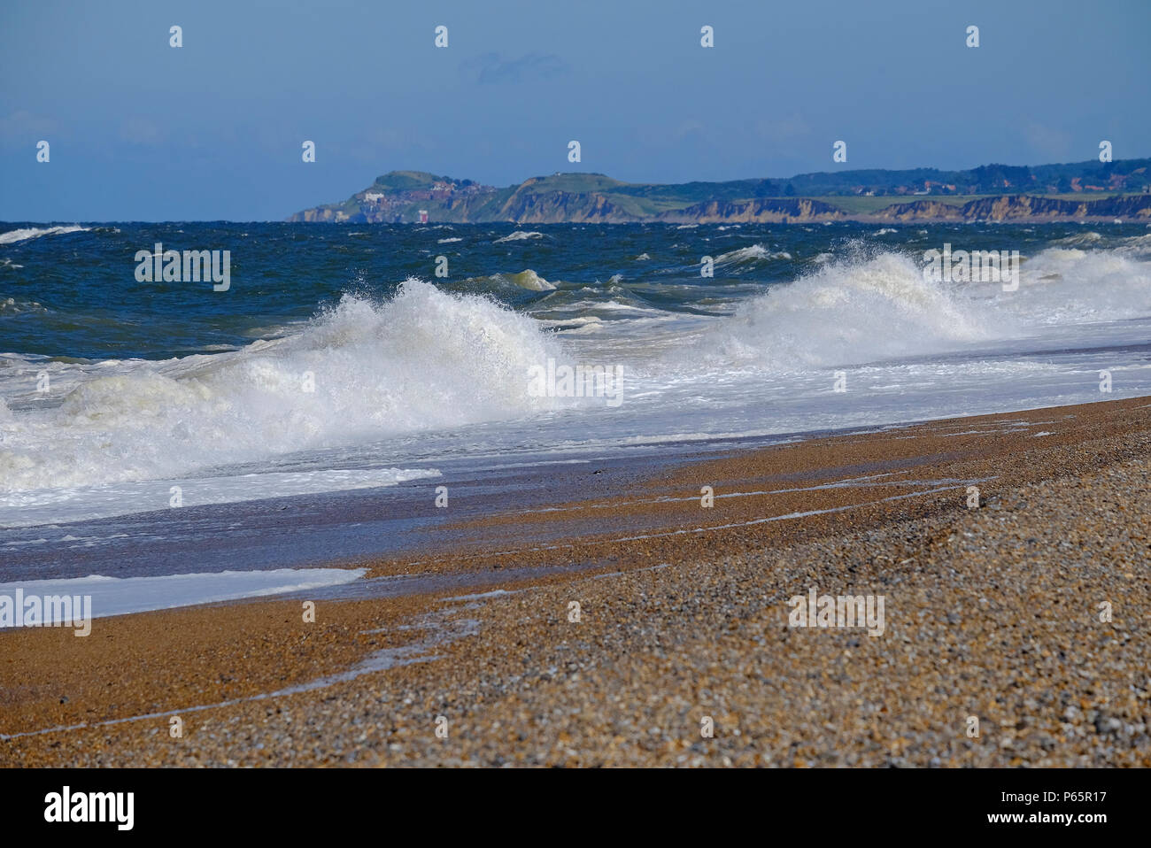 Cley beach, a nord di Norfolk, Inghilterra Foto Stock