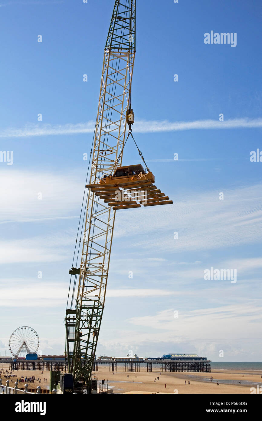 Area centrale per la protezione delle zone costiere Schema, Blackpool, Inghilterra Foto Stock