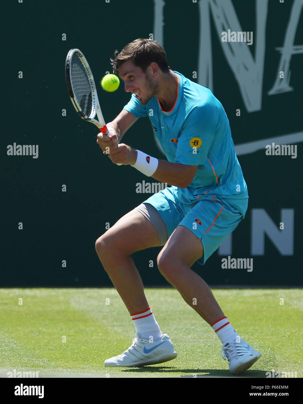 Cameron Norrie durante il giorno cinque della natura internazionale della valle in Devonshire Park, Eastbourne. Foto Stock