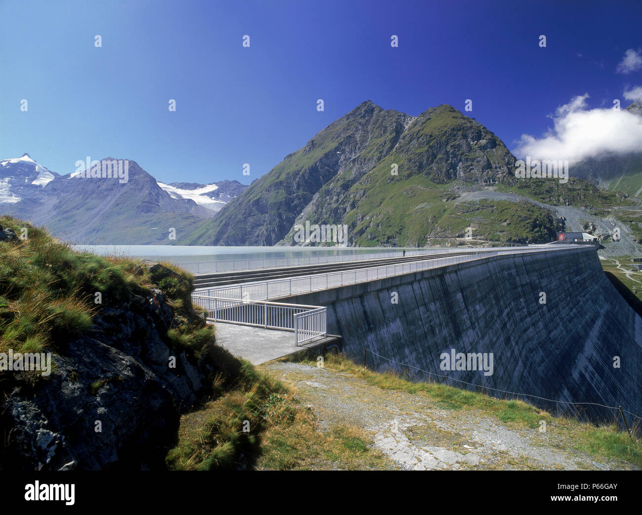 Grande Dixence Dam - Alpi Svizzere - Cantone del Vallese - Svizzera Foto Stock