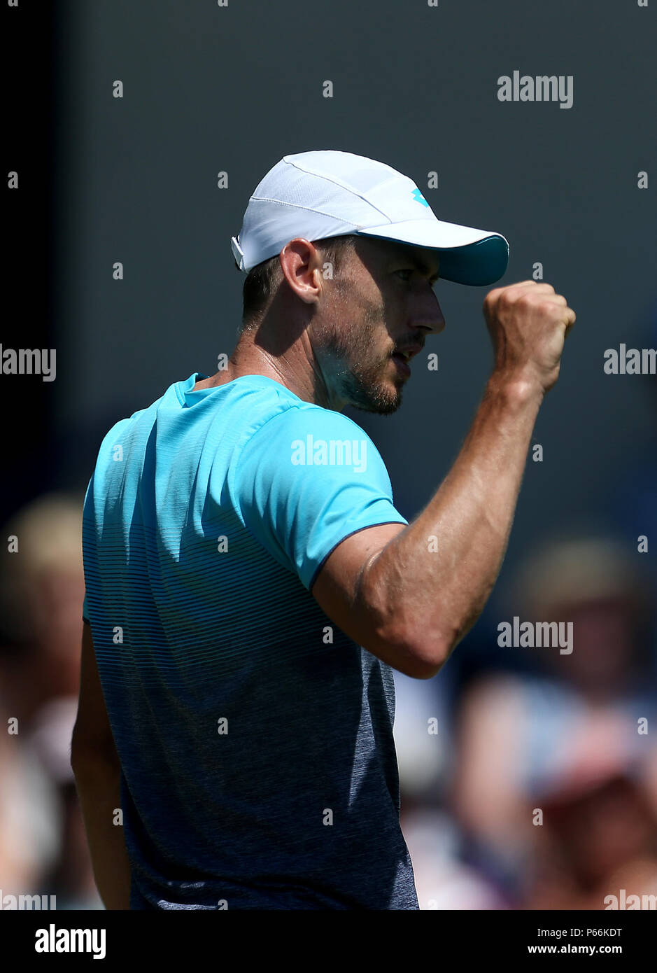 Australia John Millman durante il giorno cinque della natura internazionale della valle in Devonshire Park, Eastbourne. Foto Stock