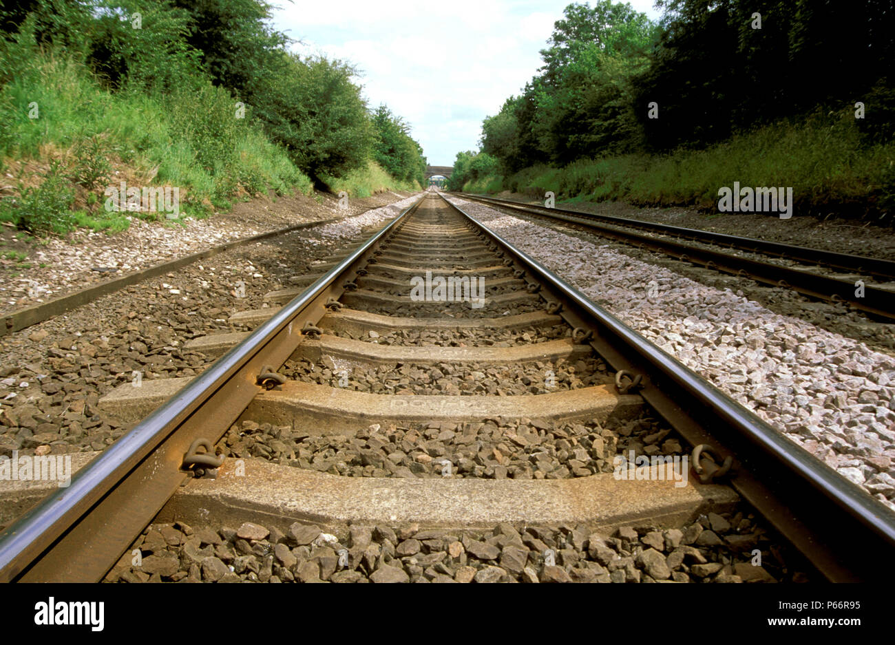 Midland Mainline vicino a Newton Harcourt, Leicestershire. C1998 Foto Stock