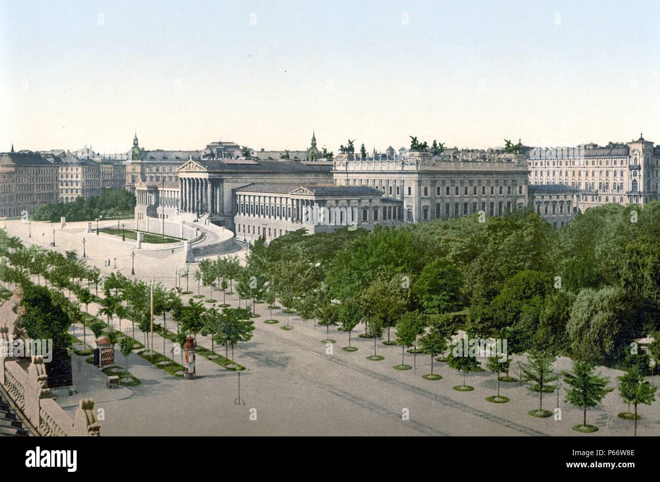Il Parlamento, Vienna, Austro-Hungary 1900 Foto Stock