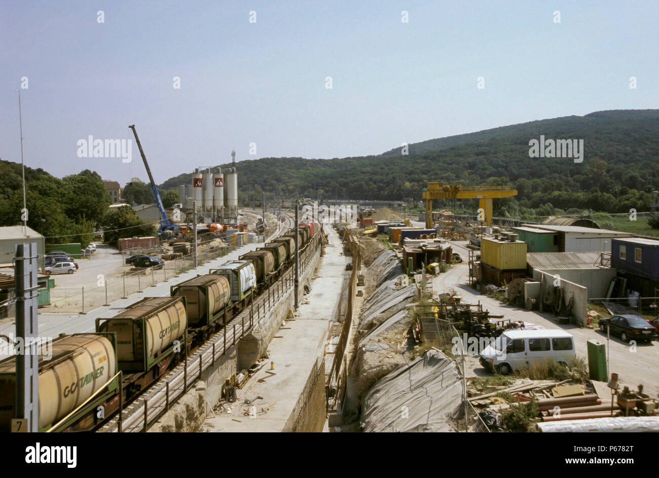 Legge federale austriaca di trasporto merci ferroviario treno, Austria Foto Stock