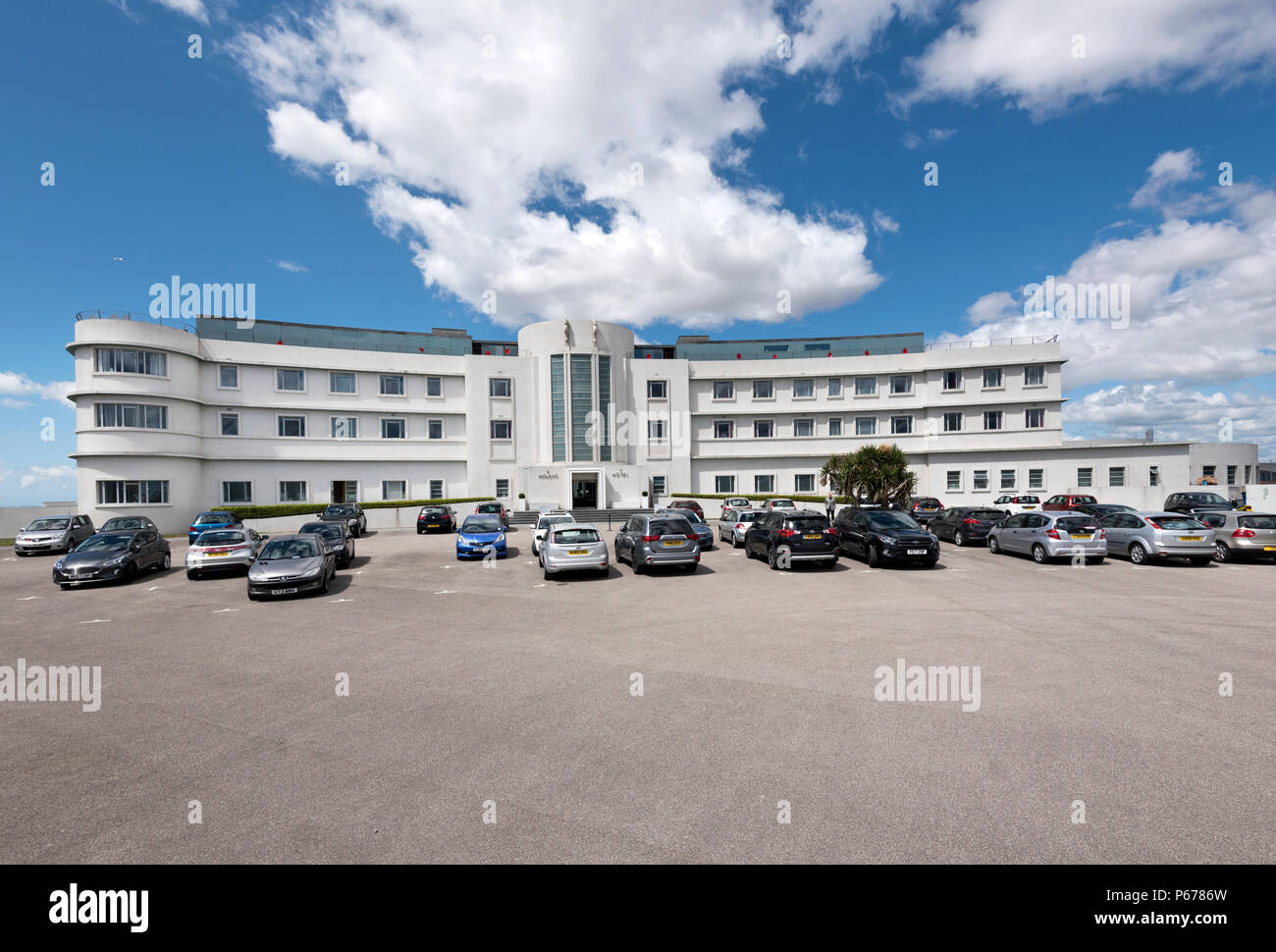 La art-deco Midland Hotel Blackpool, Lancashire, Regno Unito Foto Stock