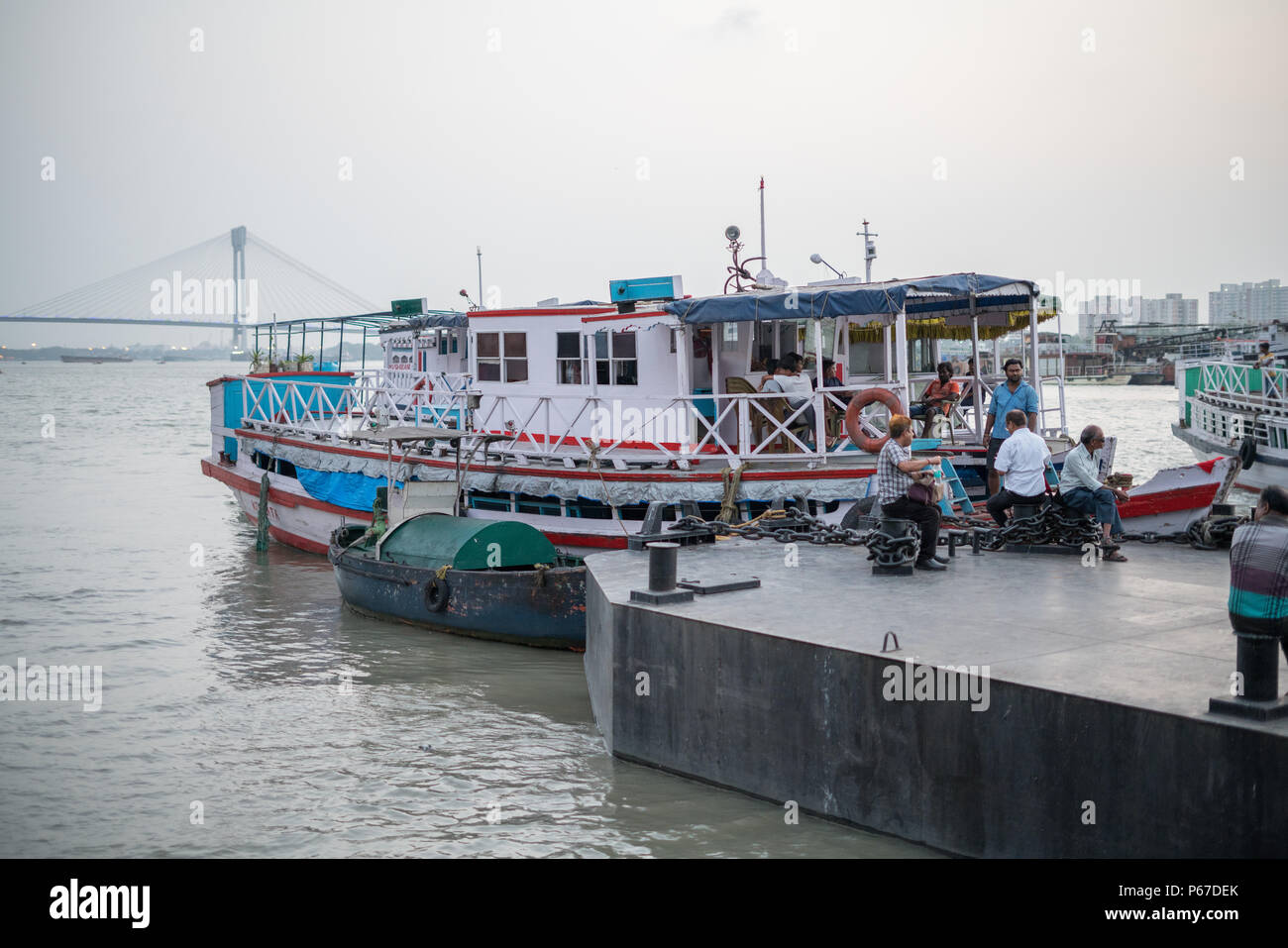 Setu Vidyasagar anche sapere come il secondo ponte Hooghly - Kolkata, India. Foto Stock