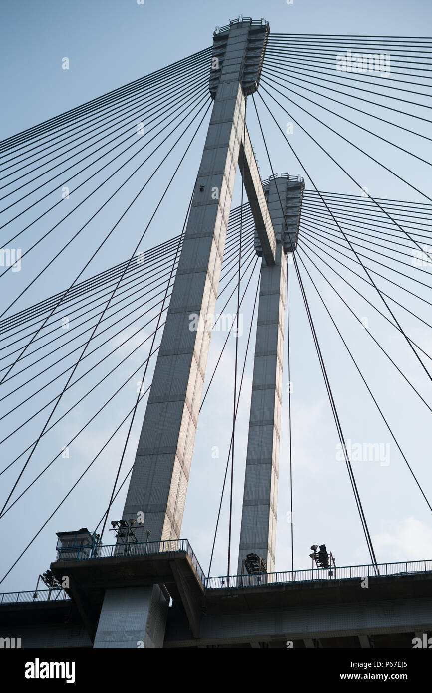 Setu Vidyasagar anche sapere come il secondo ponte Hooghly - Kolkata, India. Foto Stock