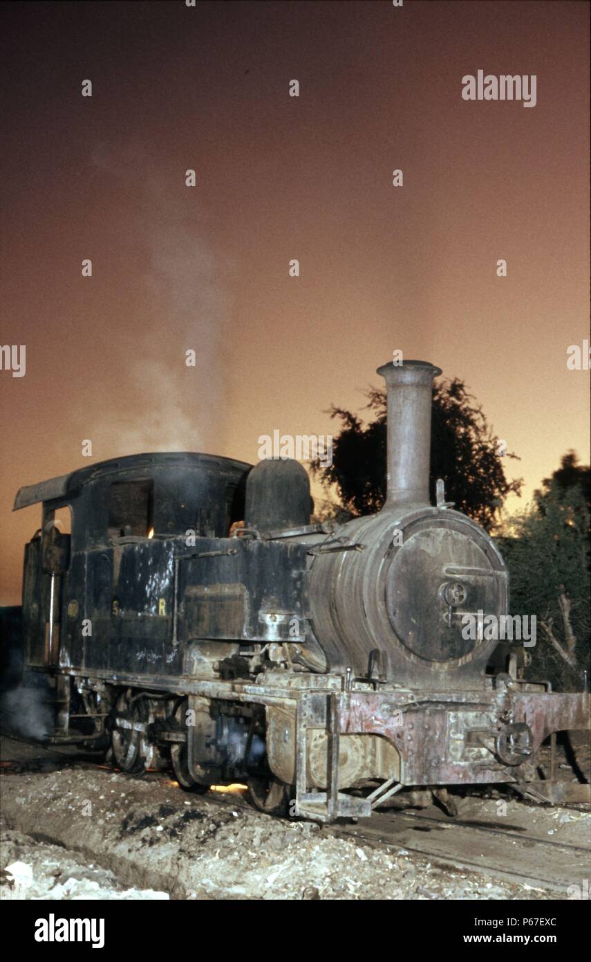 Opere Atbara deviatore Classe 40 0-6-0T No.40 Hunslet 3740 del 1951 termina i suoi giorni lavorativi su opere dazio pilota. Questa locomotiva fu uno degli ultimi mainlin Foto Stock