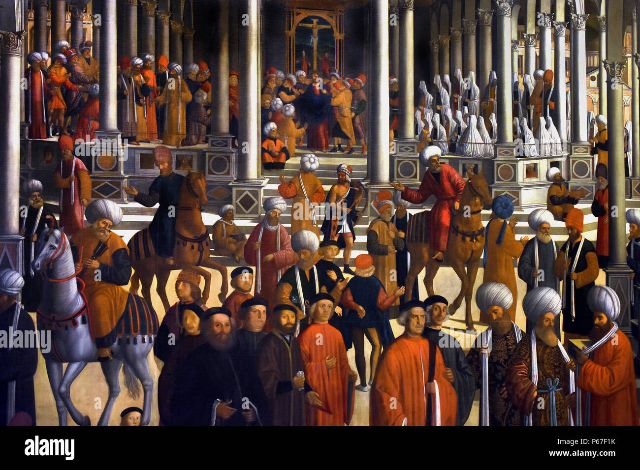Episodi della vita di San Marco ,GIOVANNI MANSUETI, Venezia ,1485 - 1527, l'Italia, italiano (dettaglio) Foto Stock