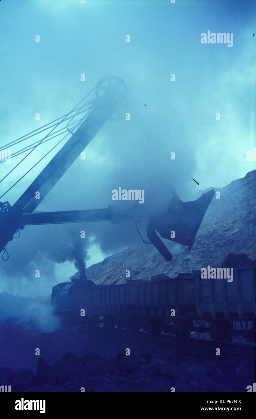 Corby minerali Divisione Robert Stephenson & Biancospino 0-6-0ST No.52 con un modo permanente di treno sulla grande Oakley ramo Qarry mercoledì xx Novem Foto Stock