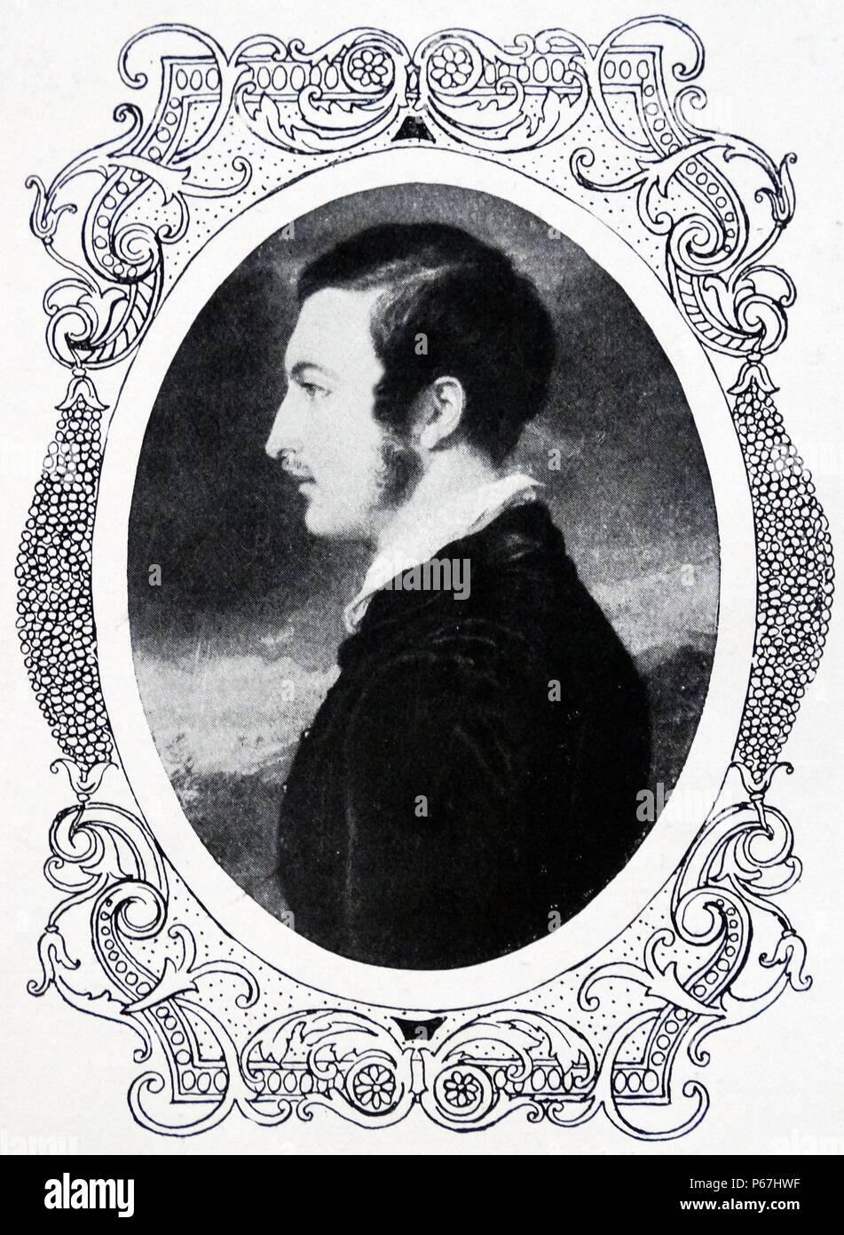 Il principe Alberto di Saxe-Coburg e Gotha (il principe consorte). 26 Agosto 1819 - 14 dicembre 1861)marito della Regina Victoria del Regno Unito di Gran Bretagna e Irlanda. Foto Stock