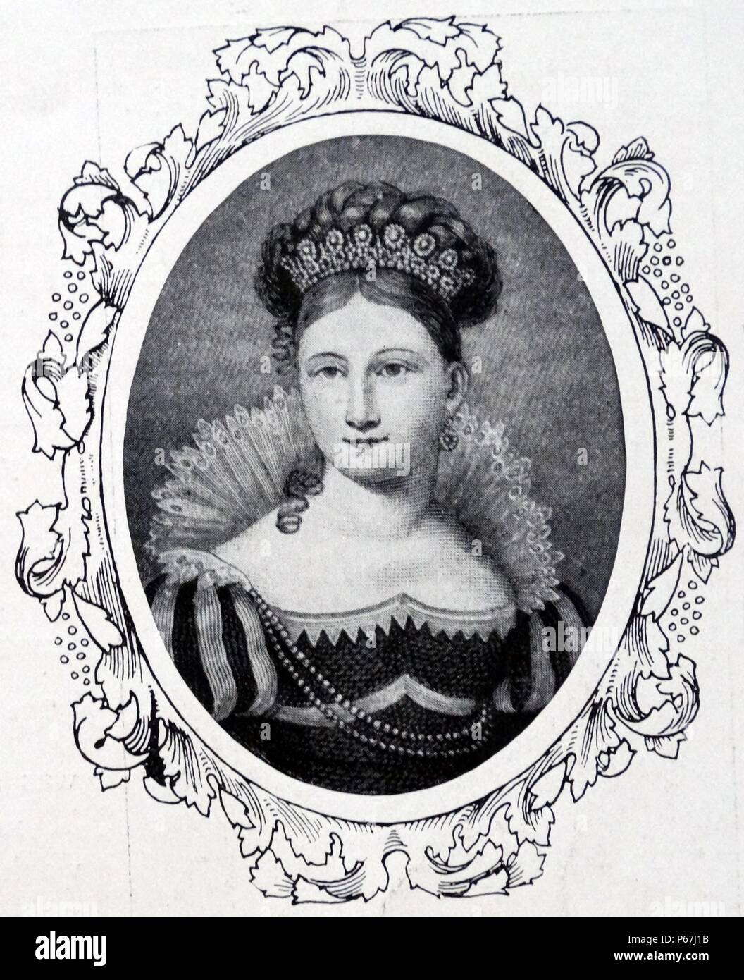 La Principessa Victoria di Sassonia Coburgo - Gotha-Saalfeld (Duchessa di Kent) è stata la regina Vittoria di Gran Bretagna della madre Foto Stock