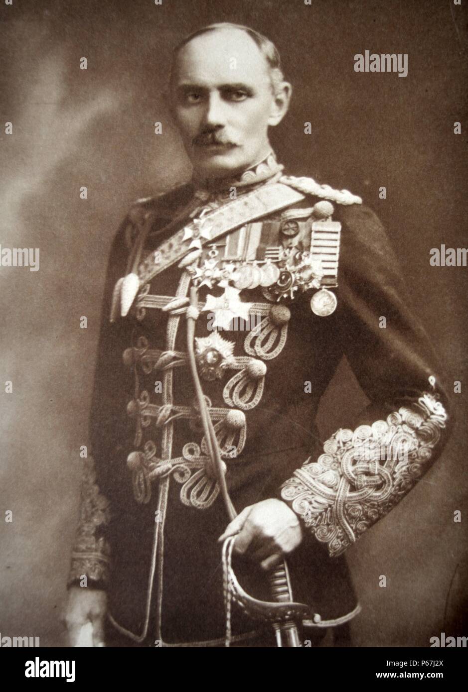 Il generale Sir Bryan Thomas Mahon (1862 - 1930) Irish nato generale dell'esercito britannico e il Senatore della Stato Libero Irlandese. Durante la prima guerra mondiale egli comandò la seconda (Sialkot) Brigata di Cavalleria e il decimo (Irish) Divisione durante la campagna di Gallipoli. La decima divisione sbarcati a Suvla Bay sulla notte di 6-7 agosto 1915 Foto Stock