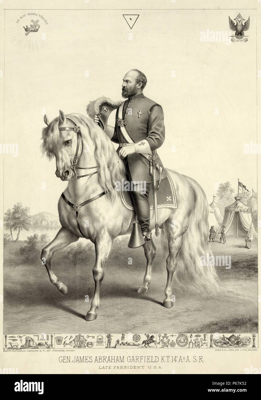 Presidente James Garfield, il ventesimo Presidente degli Stati Uniti. Durante il suo tempo in ufficio, ha reintrodotto autorità presidenziale oltre il seggio senatoriale competente quando è venuto a executive appuntamenti. Foto Stock