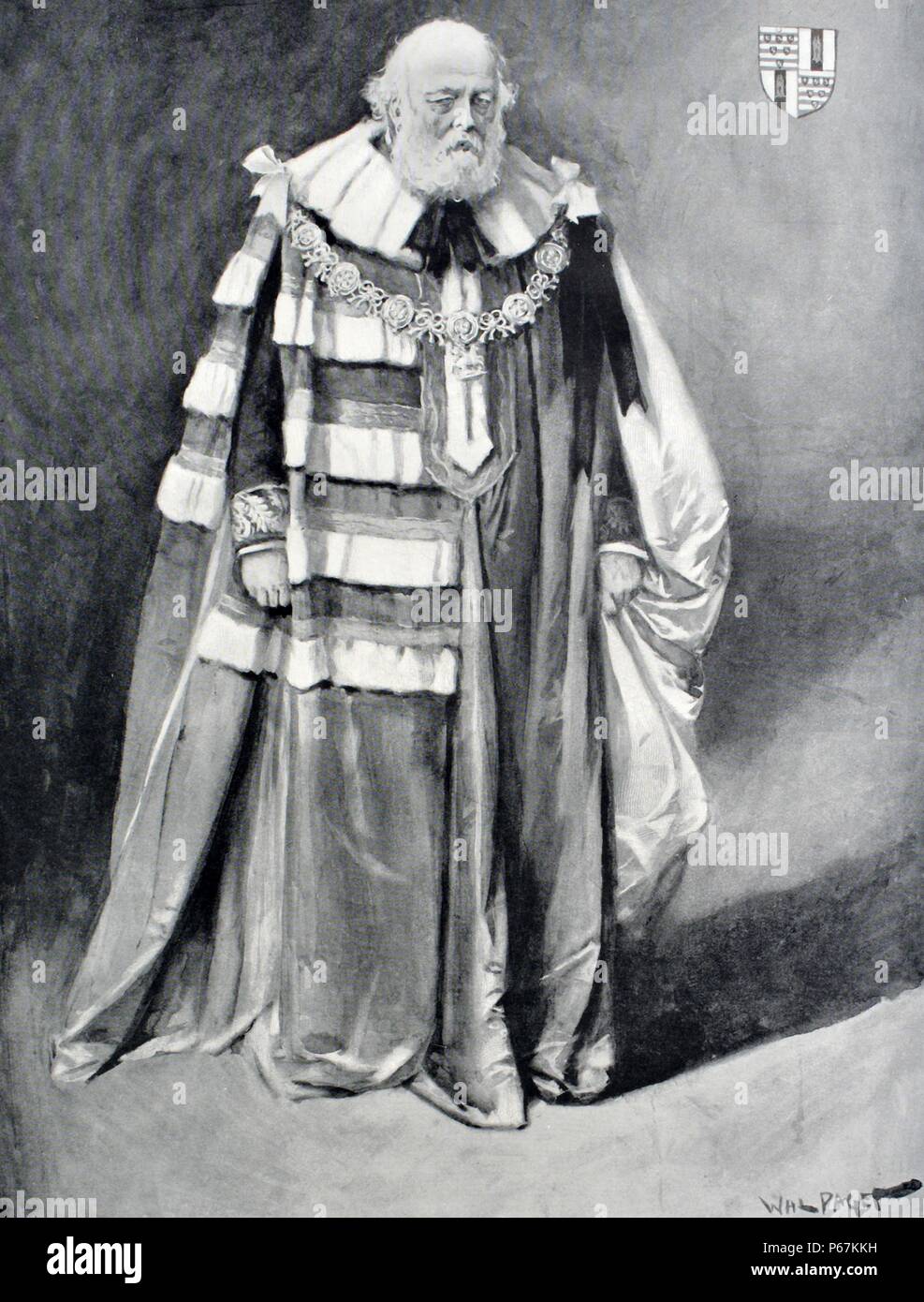 Robert Cecil, terzo Marchese di Salisbury, KG conservatore britannico statista e tre volte primo ministro Foto Stock