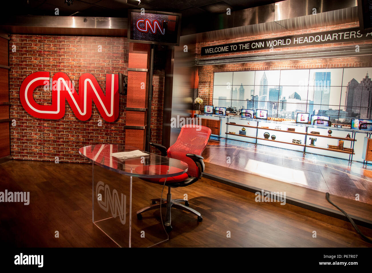 CNN tour in Atlanta in Georgia Foto Stock