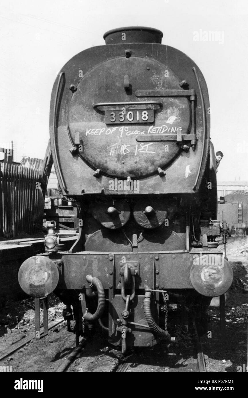 Uno di Oliver Bulleid della notevole Q1 classe 0-6-0 introdotto nel 1942. Nonostante il loro aspetto poco ortodossi sono stati superbi motori. Queste sono la Gran Bretagna Foto Stock