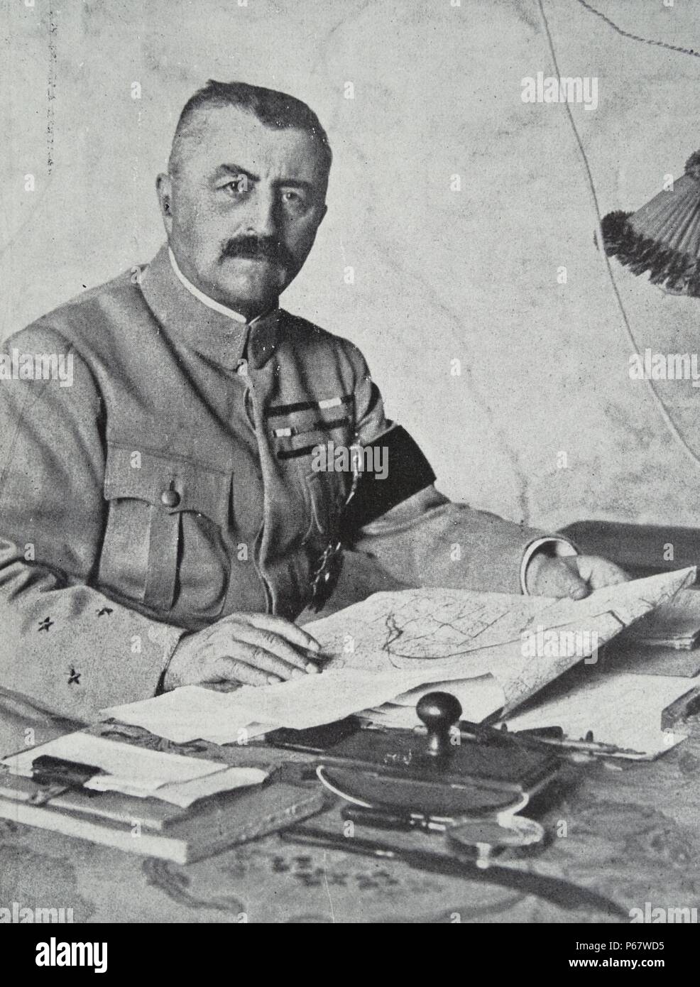 Louis François Francia d'Espèrey (25 maggio 1856 - 8 Luglio 1942)generale francese durante la guerra mondiale I. comandante del grande esercito alleato in base a Salonicco, condotto con successo la campagna macedone che ha causato il crollo del fronte meridionale e ha innescato l'armistizio Foto Stock