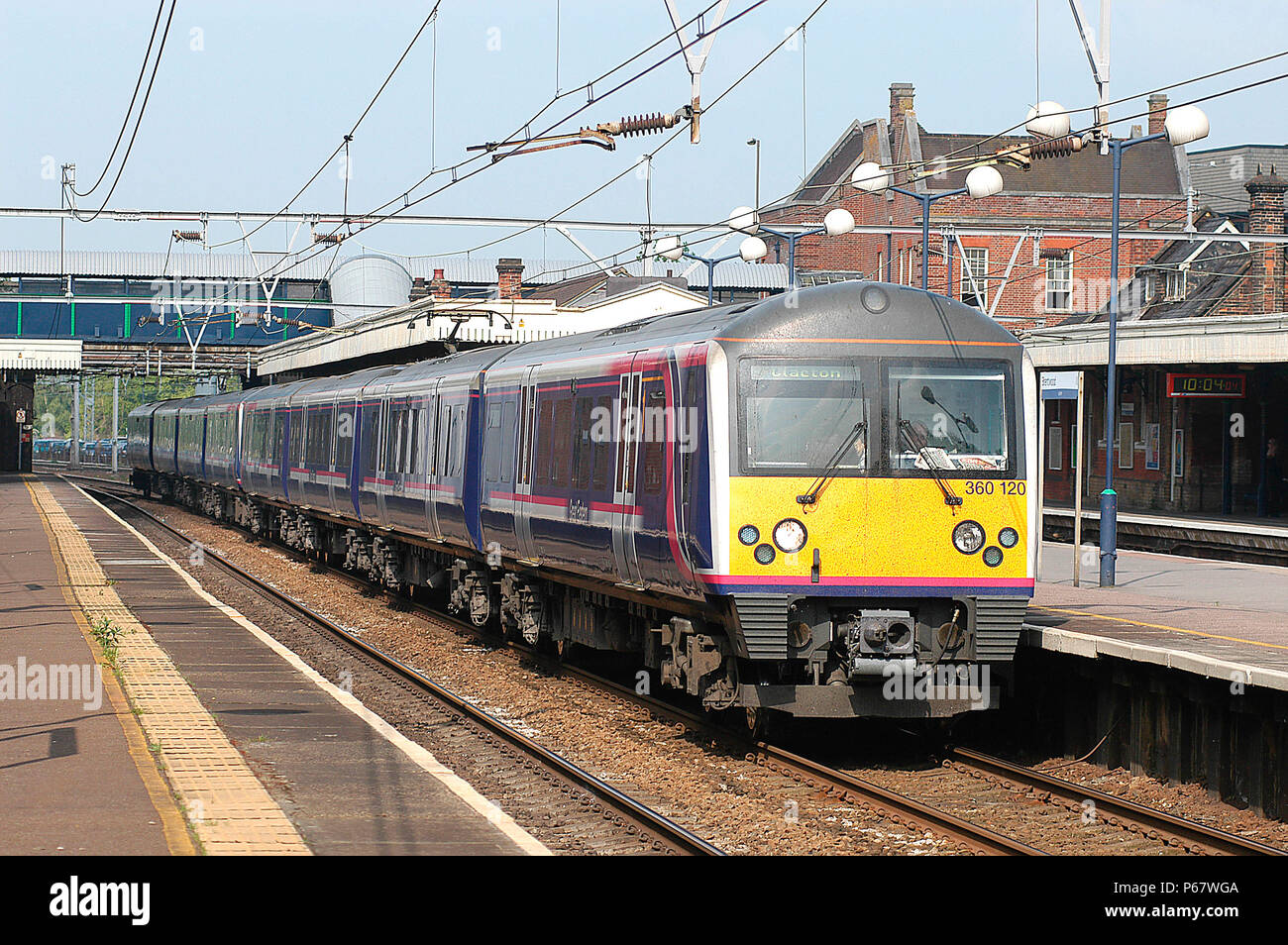 L'introduzione di unità Desiro all'area di Anglian si è verificata poco prima del cambio di stazione operatore quindi la ritenzione del precedente operatore Foto Stock