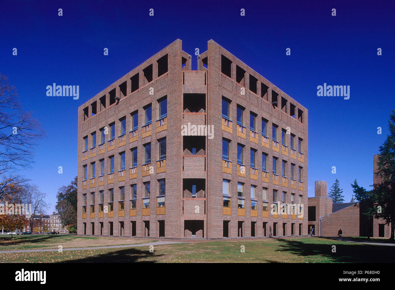 Exeter College Library. Boston, Massachussetts, STATI UNITI D'AMERICA. Progettato da Louis Kahn. Foto Stock