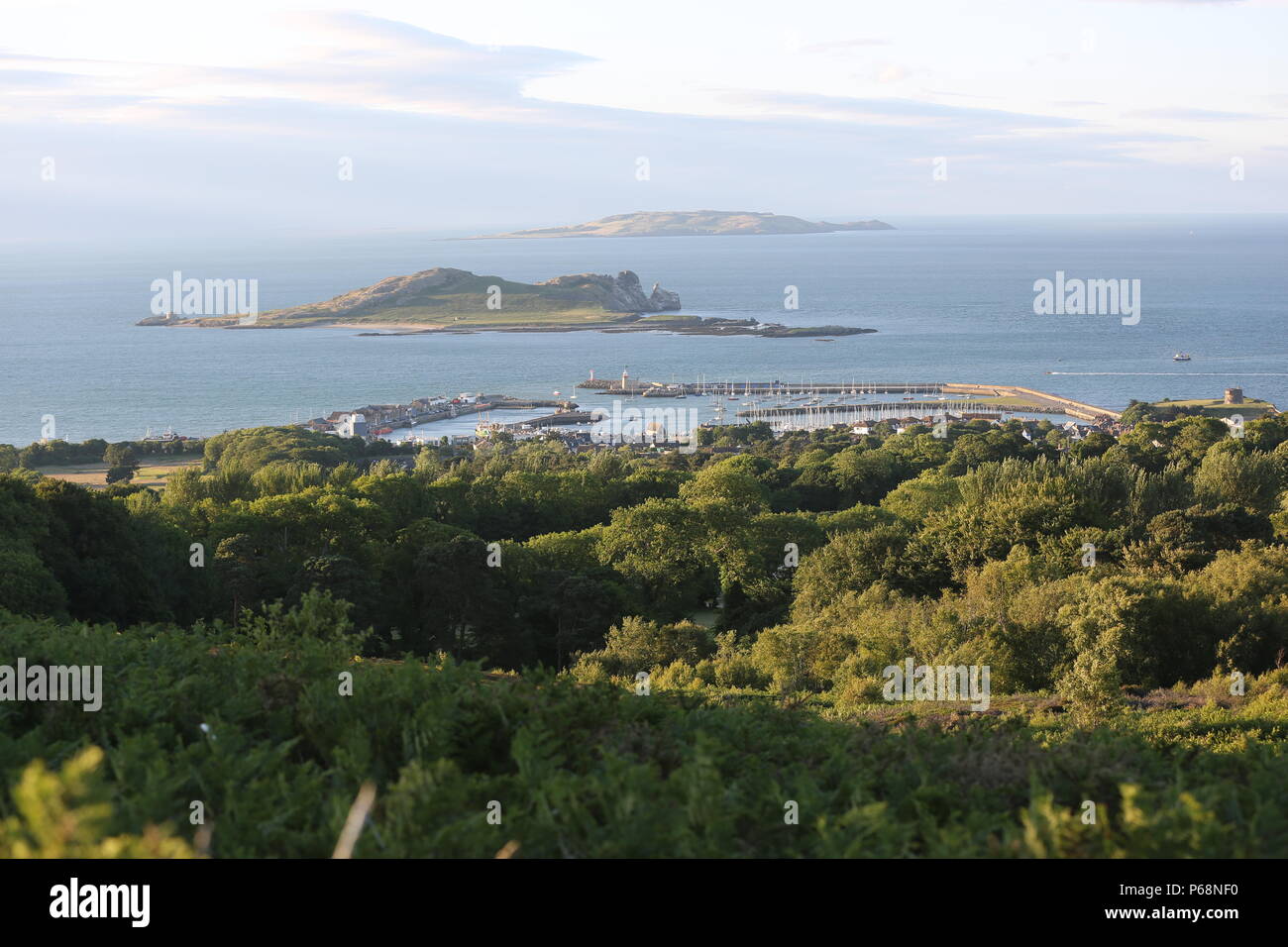 Una vista del porto di Howth Co. Dublino Foto Stock