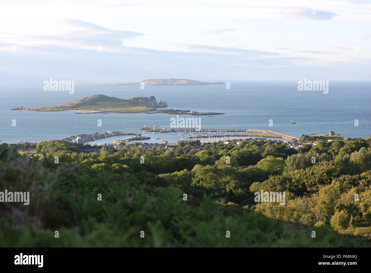 Una vista del porto di Howth Co. Dublino Foto Stock