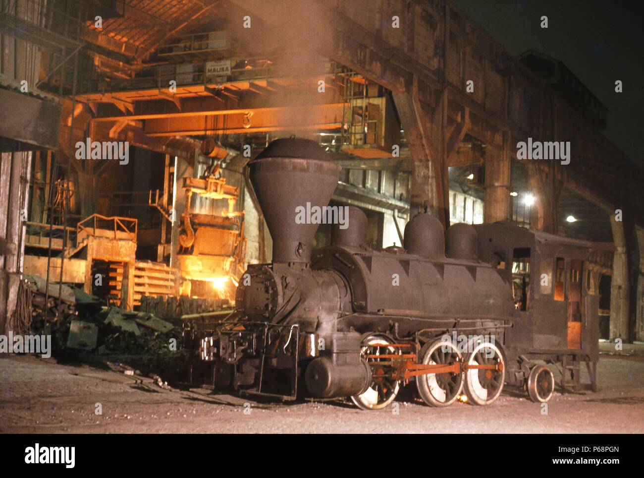 Questo classico americano - Switcher o deviatore - era stata costruita da Baldwin di Philadelphia in Nov 1896 UFT 5'6'' manometro Paulista ferrovia in Brasile. Nel 1944 Foto Stock