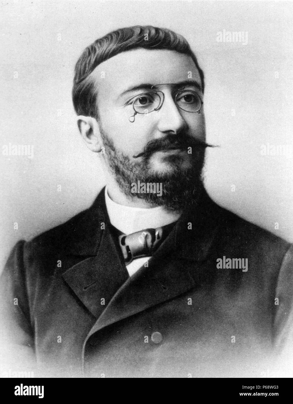 Alfred Binet (8 luglio 1857 - 18 ottobre 1911) era un psicologo francese che ha inventato il primo pratico test di intelligenza, la scala di Binet-Simon Foto Stock